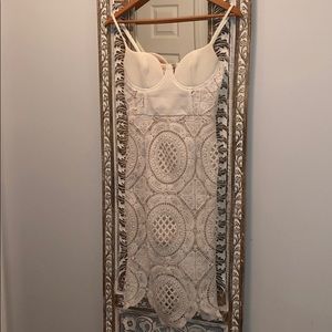 White lace fashion nova dress